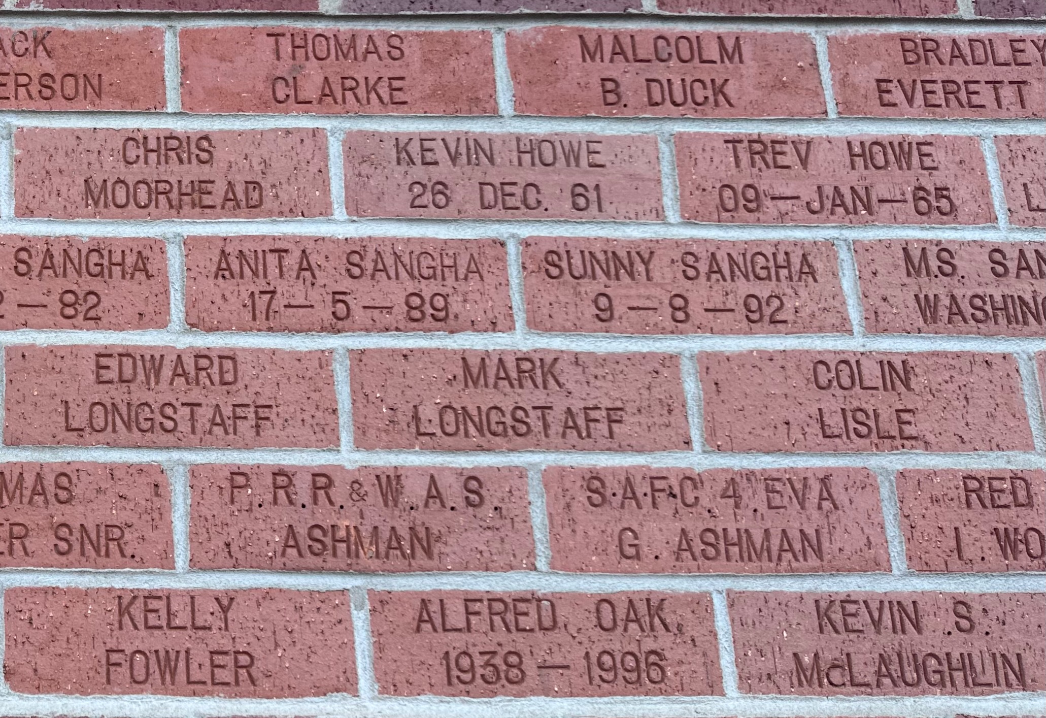 Image of brick for SUNNY SANGHA 9-8-92