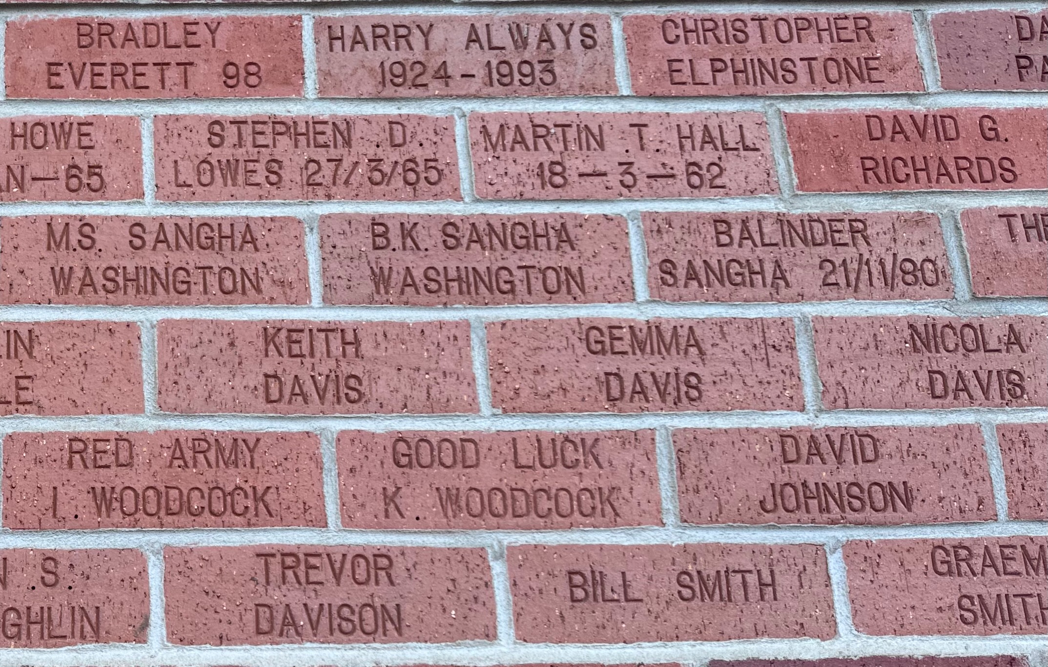 Image of brick for DAVID G. RICHARDS