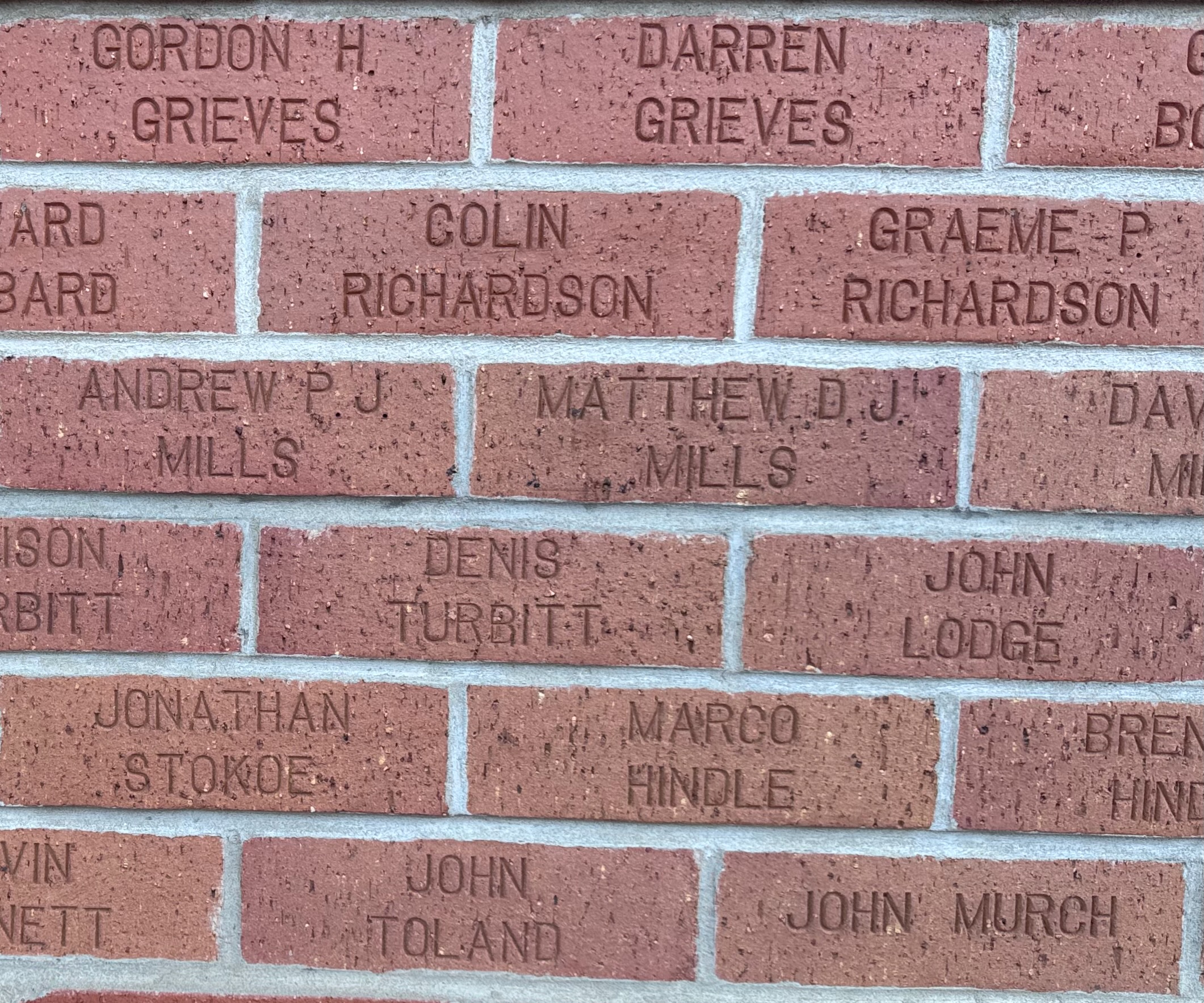 Image of brick for MATTHEW D.J. MILLS
