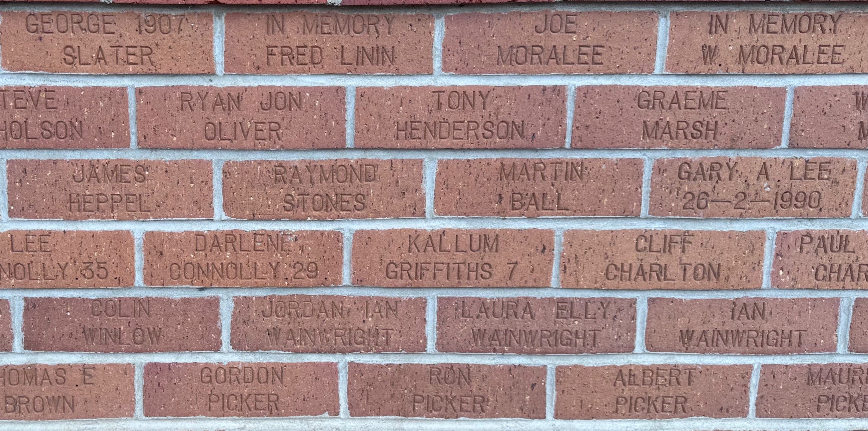 Image of brick for GEORGE 1907 SLATER