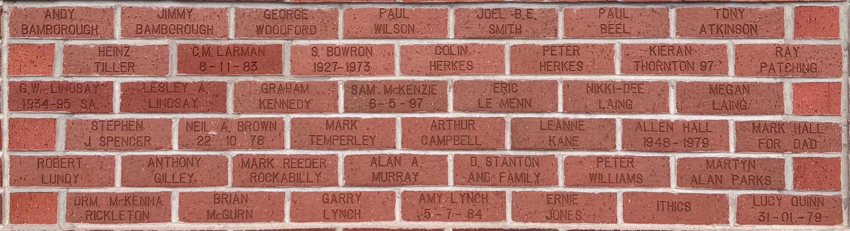 Image of brick for NEIL A. BROWN 22-10-78