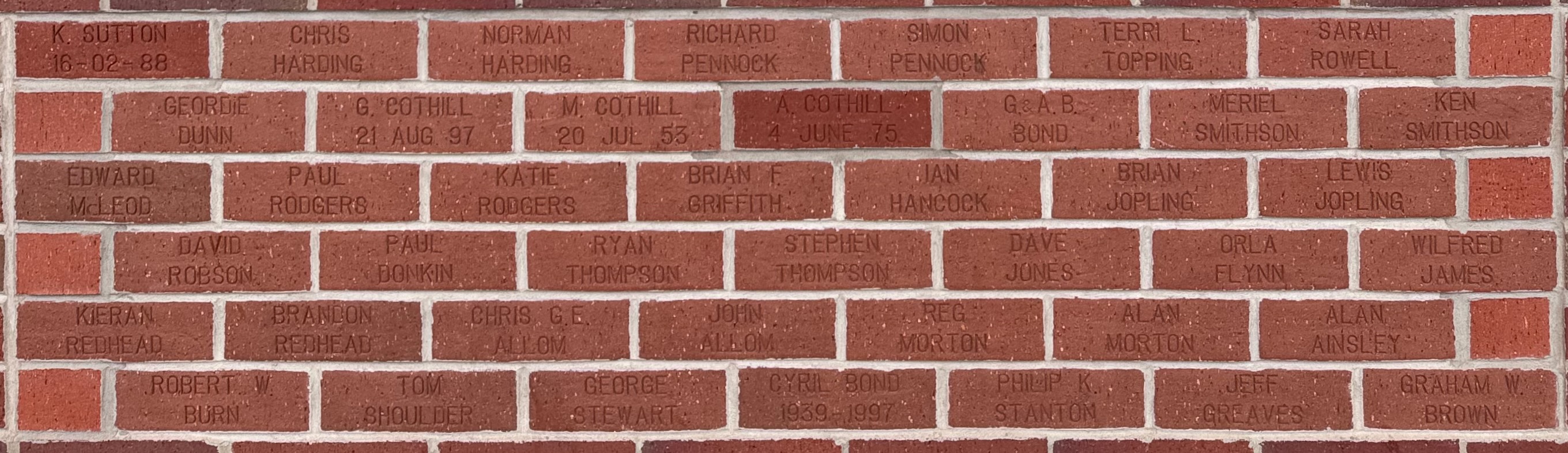Image of brick for SARAH ROWELL