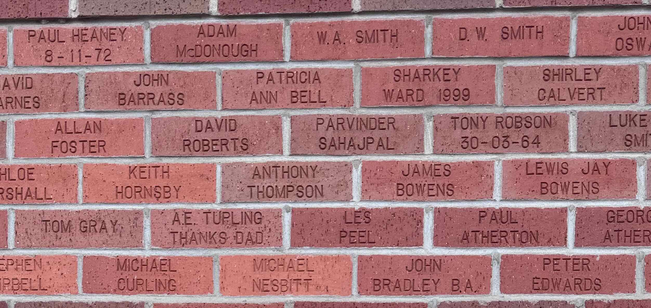 Image of brick for TONY ROBSON 30-03-64