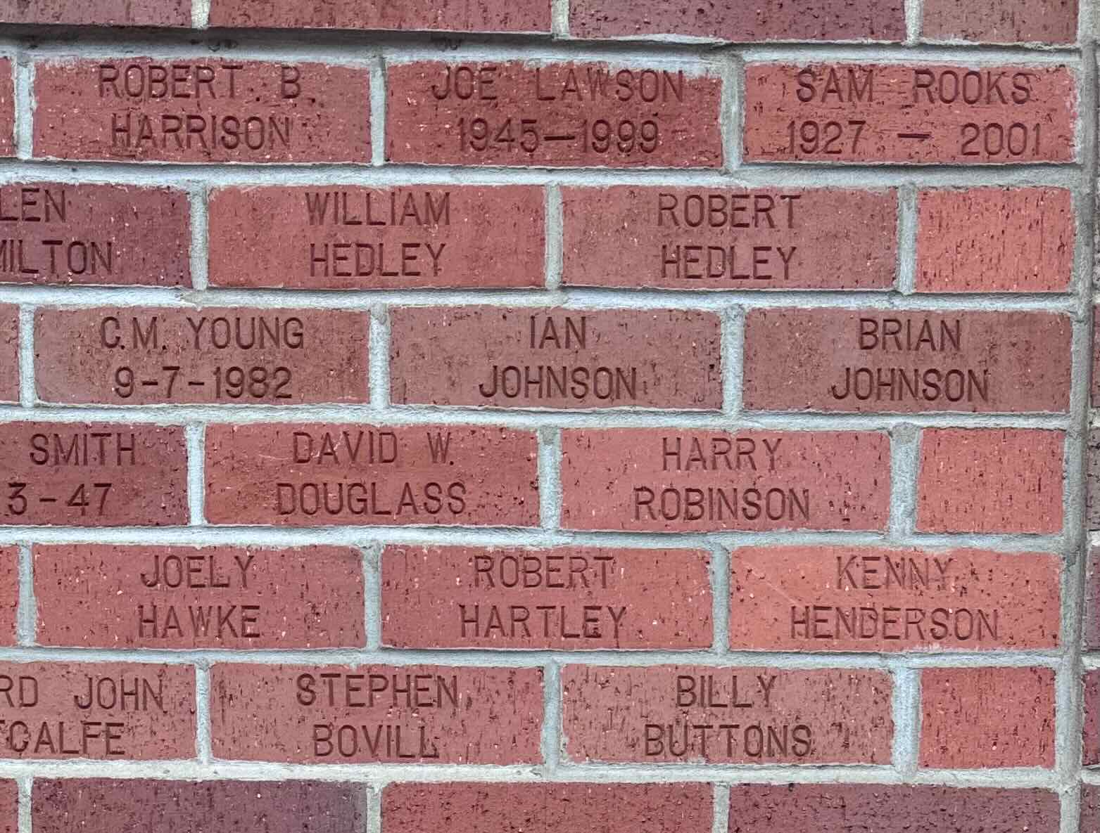 Image of brick for JOE LAWSON 1945-1999