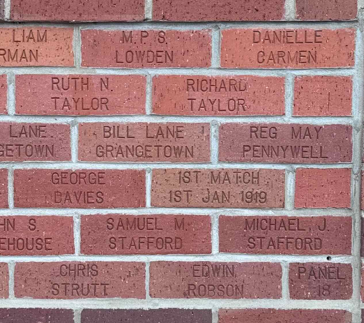 Image of brick for BILL LANE GRANGERTOWN