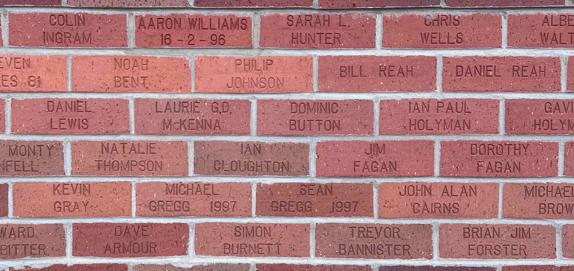 Image of brick for AARON WILLIAMS 16-2-96