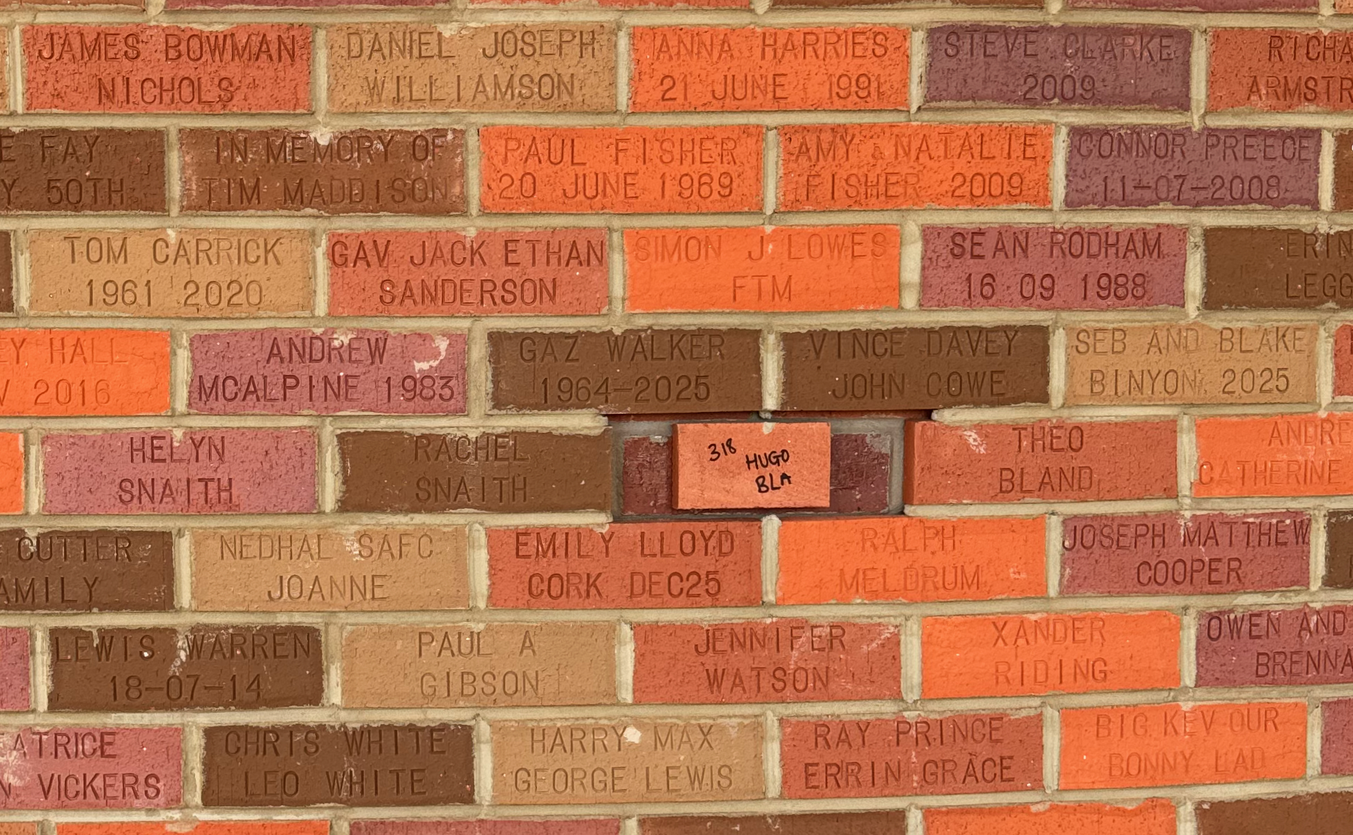 Image of brick for SEB AND BLAKE BINYON 2025
