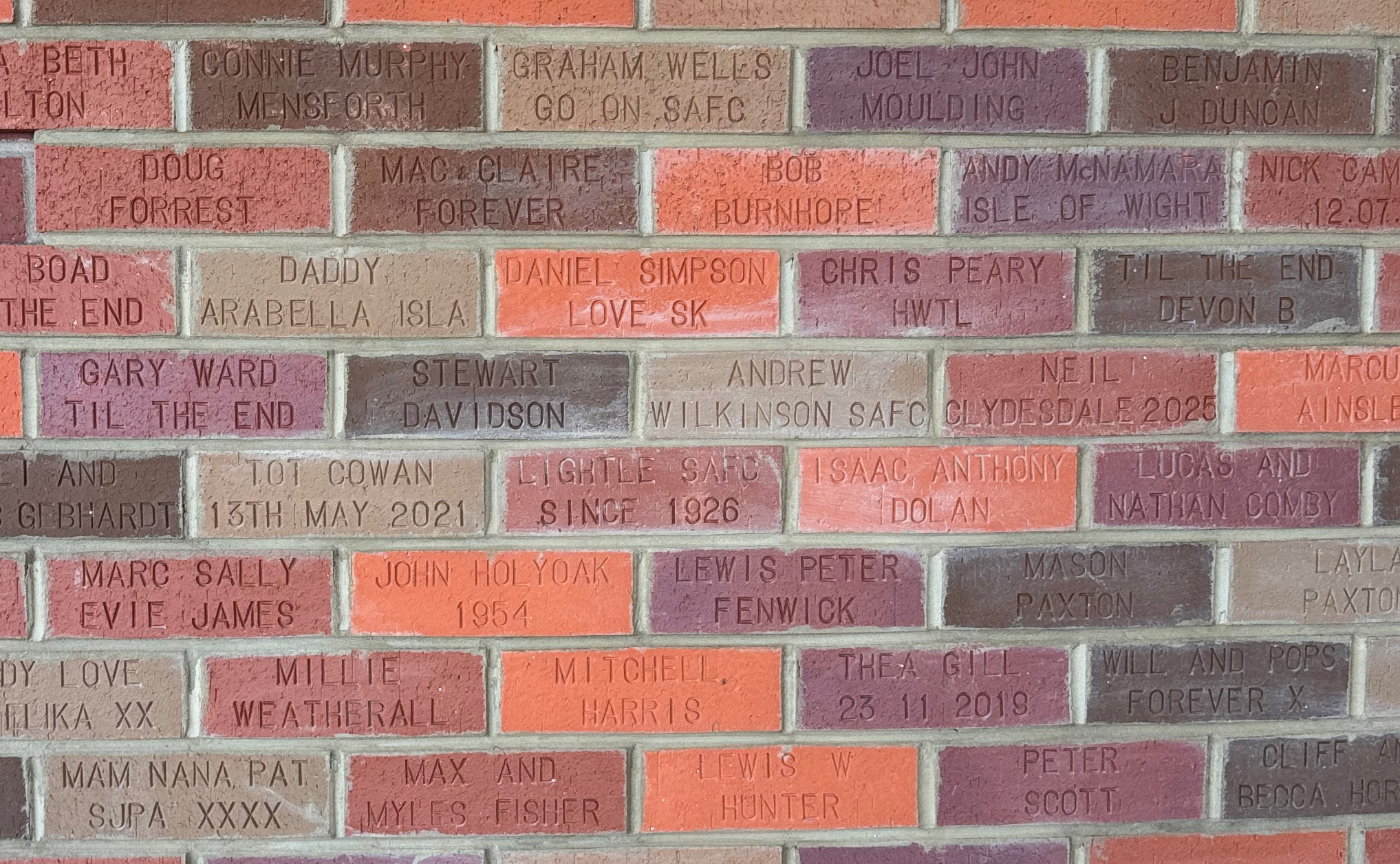 Image of brick for TOT COWAN 13TH MAY 2021