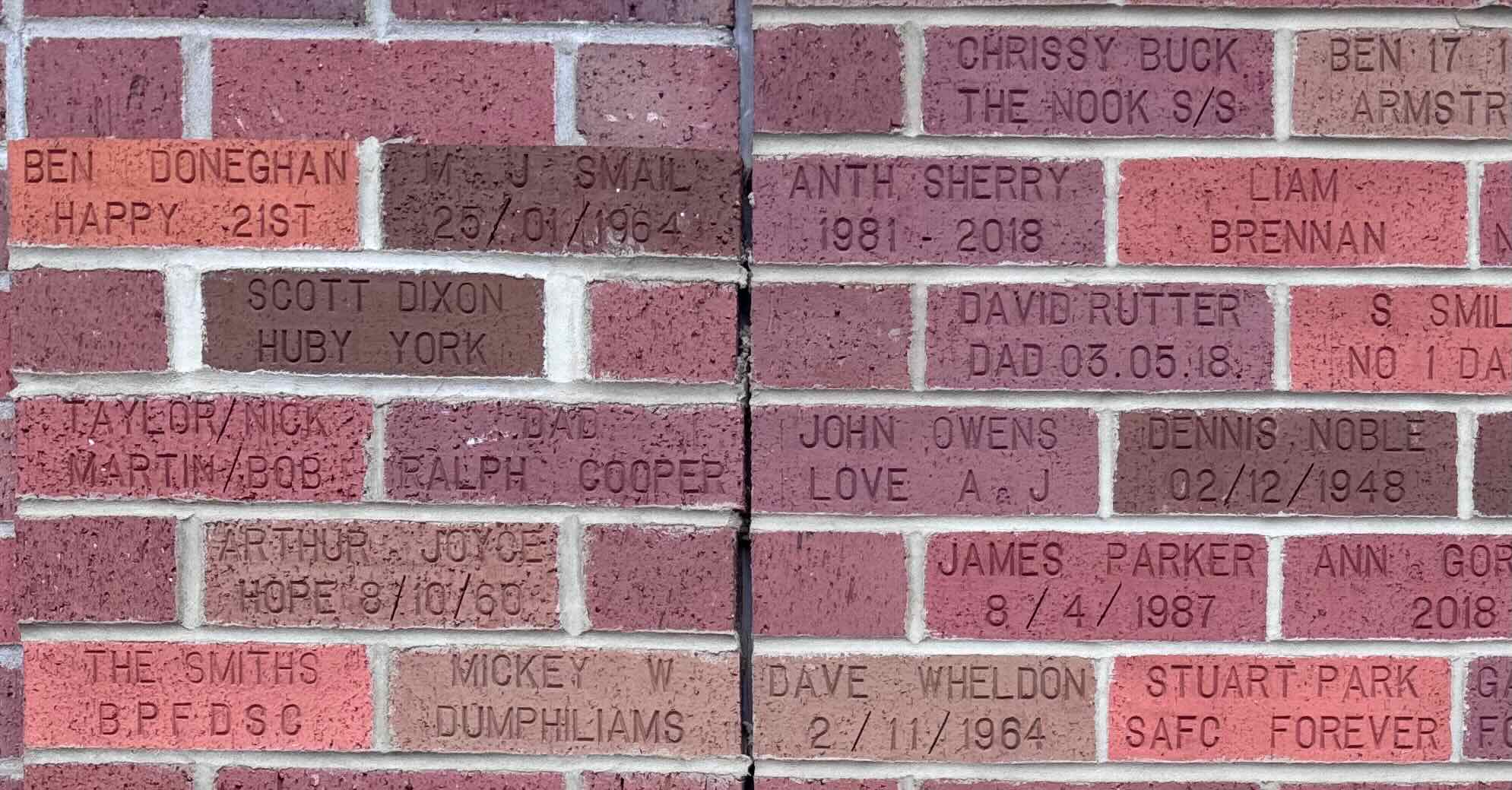 Image of brick for DENNIS NOBLE 02/12/1948