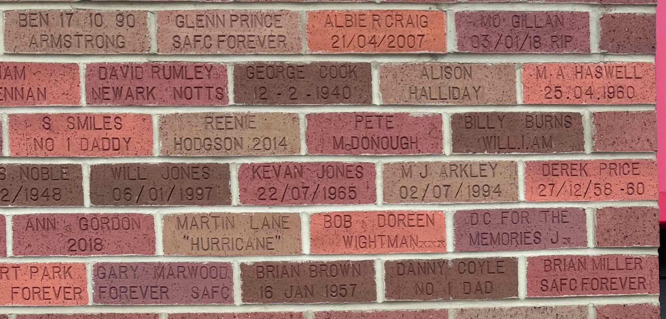 Image of brick for GEORGE COOK 12-2-1940