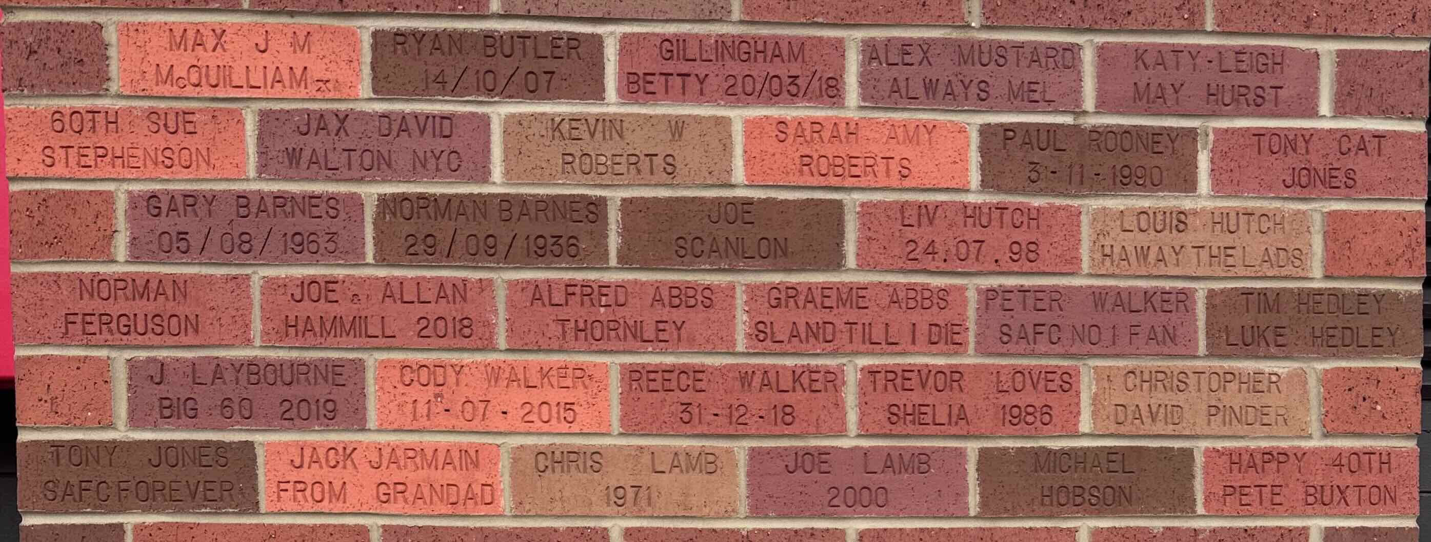 Image of brick for JOE LAMB 2000