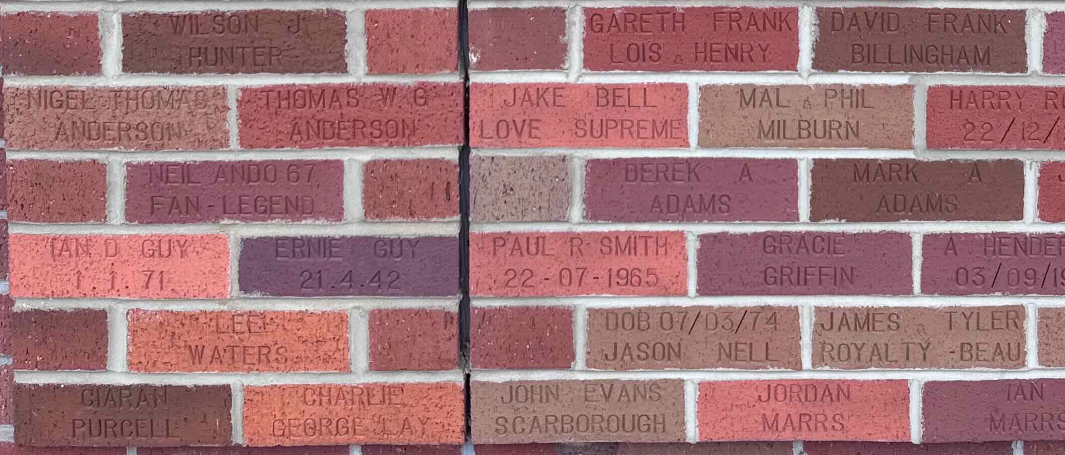 Image of brick for NIGEL THOMAS ANDERSON