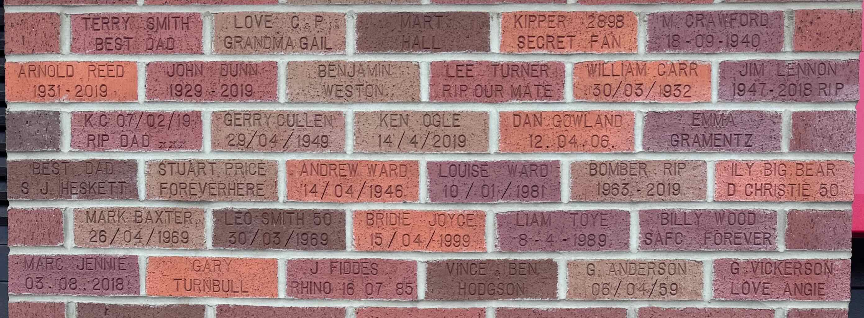 Image of brick for WILLIAM CARR 30/03/1932