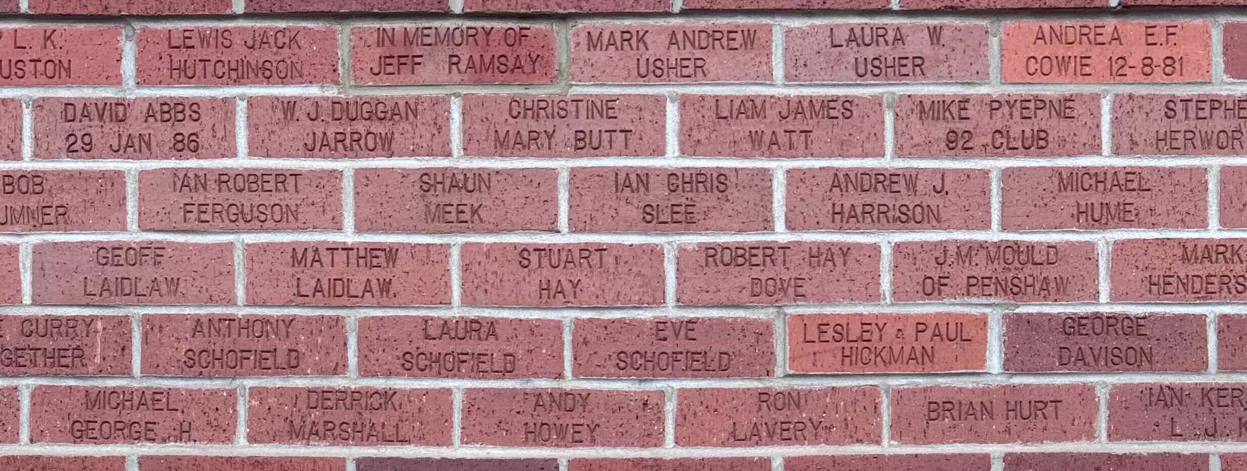 Image of brick for LESLEY & PAUL HICKMAN