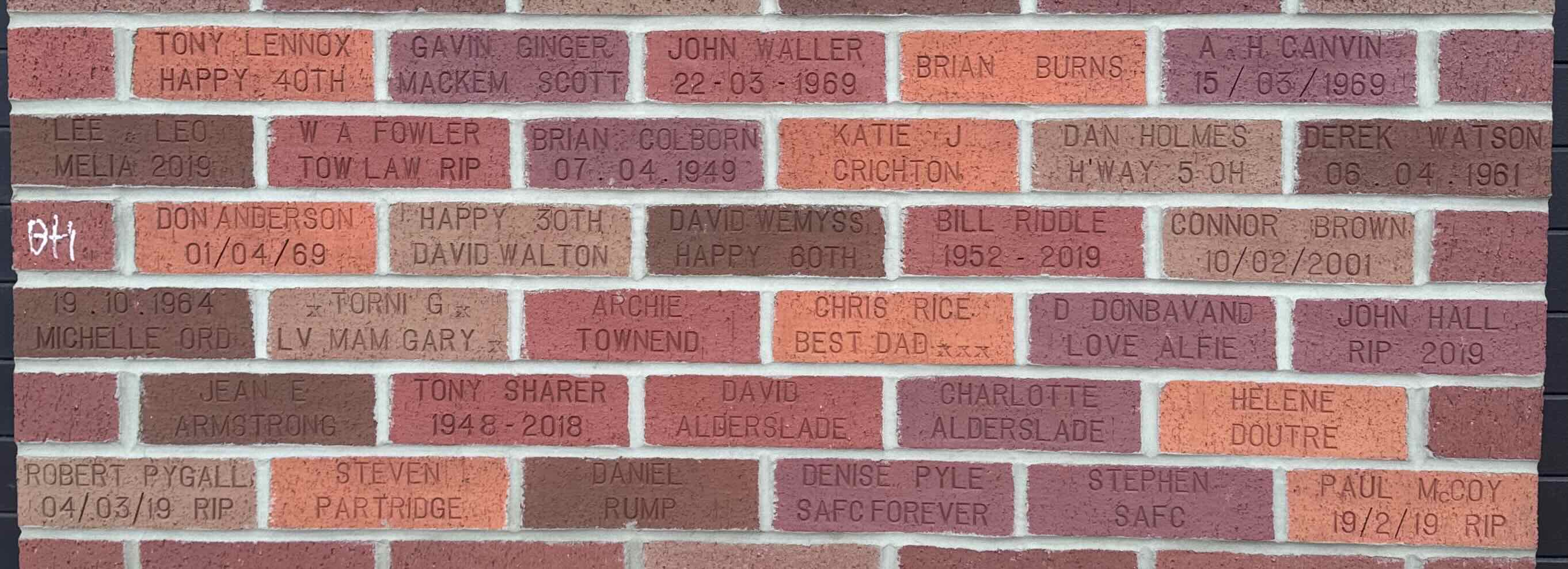 Image of brick for HAPPY 30TH DAVID WALTON