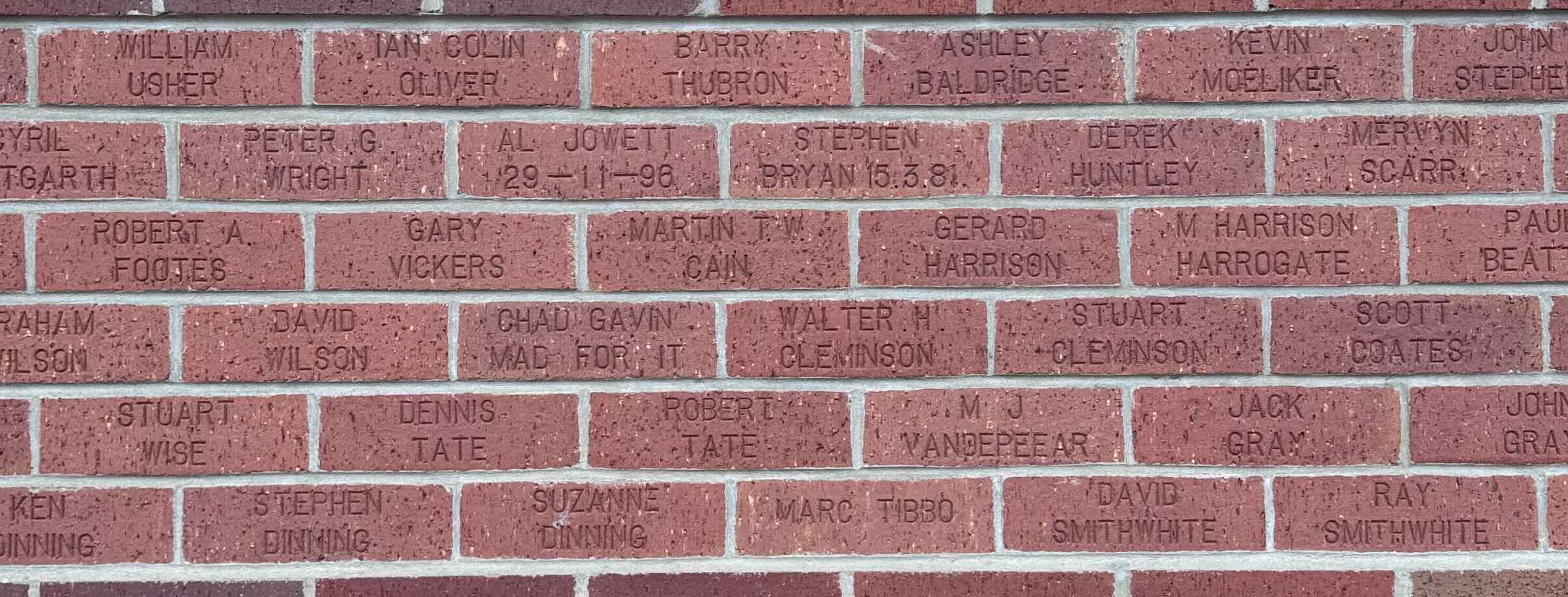 Image of brick for AL JOWETT 29-11-96