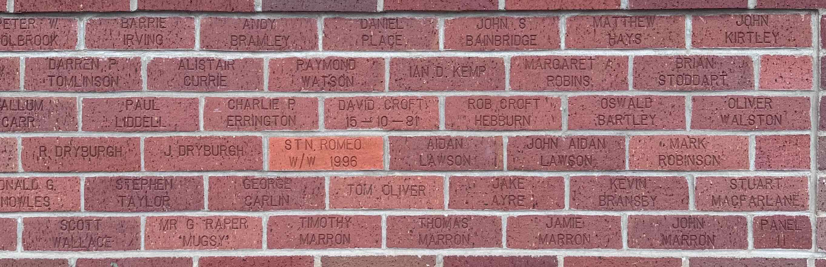 Image of brick for MARK ROBINSON