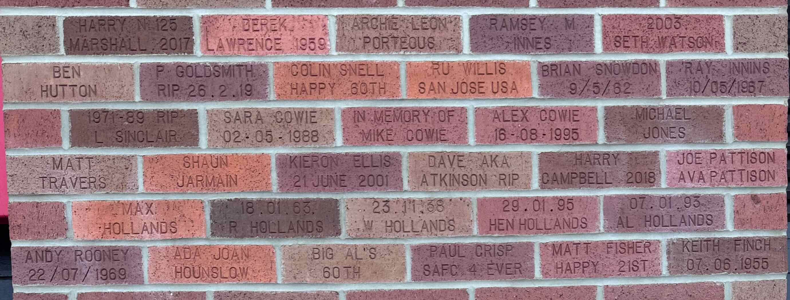 Image of brick for PAUL CRISP SAFC 4 EVER