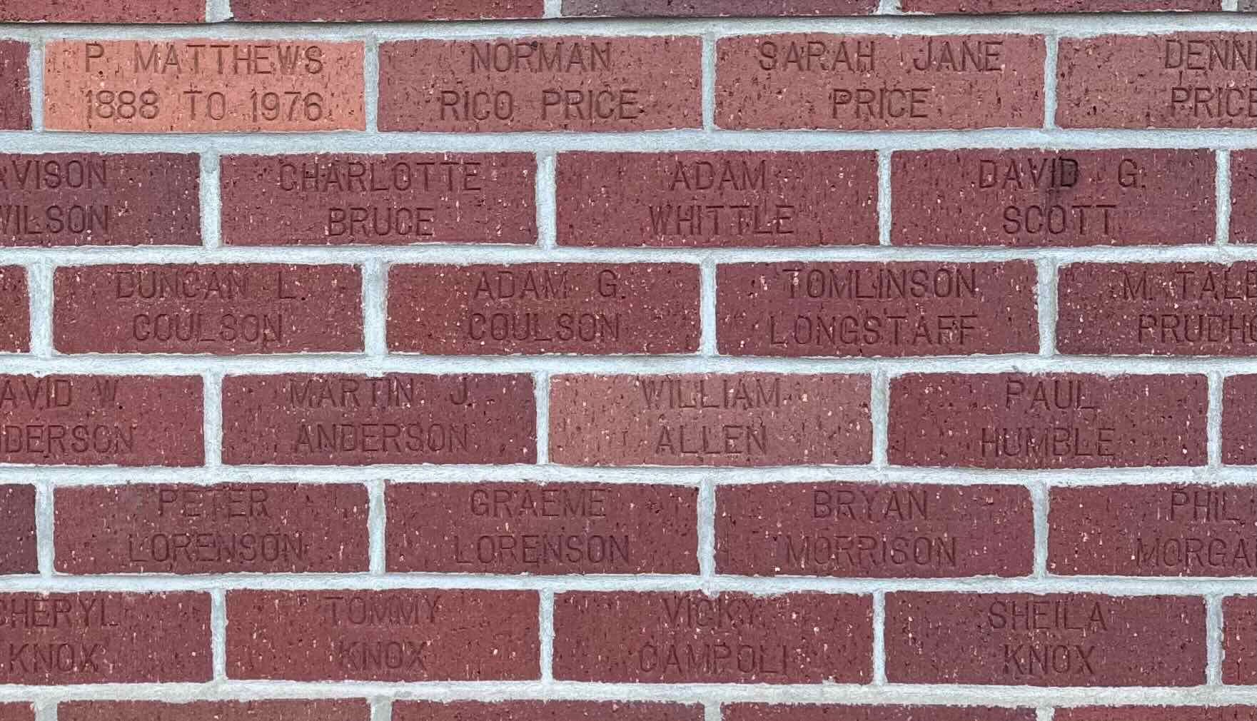 Image of brick for SARAH JANE PRICE