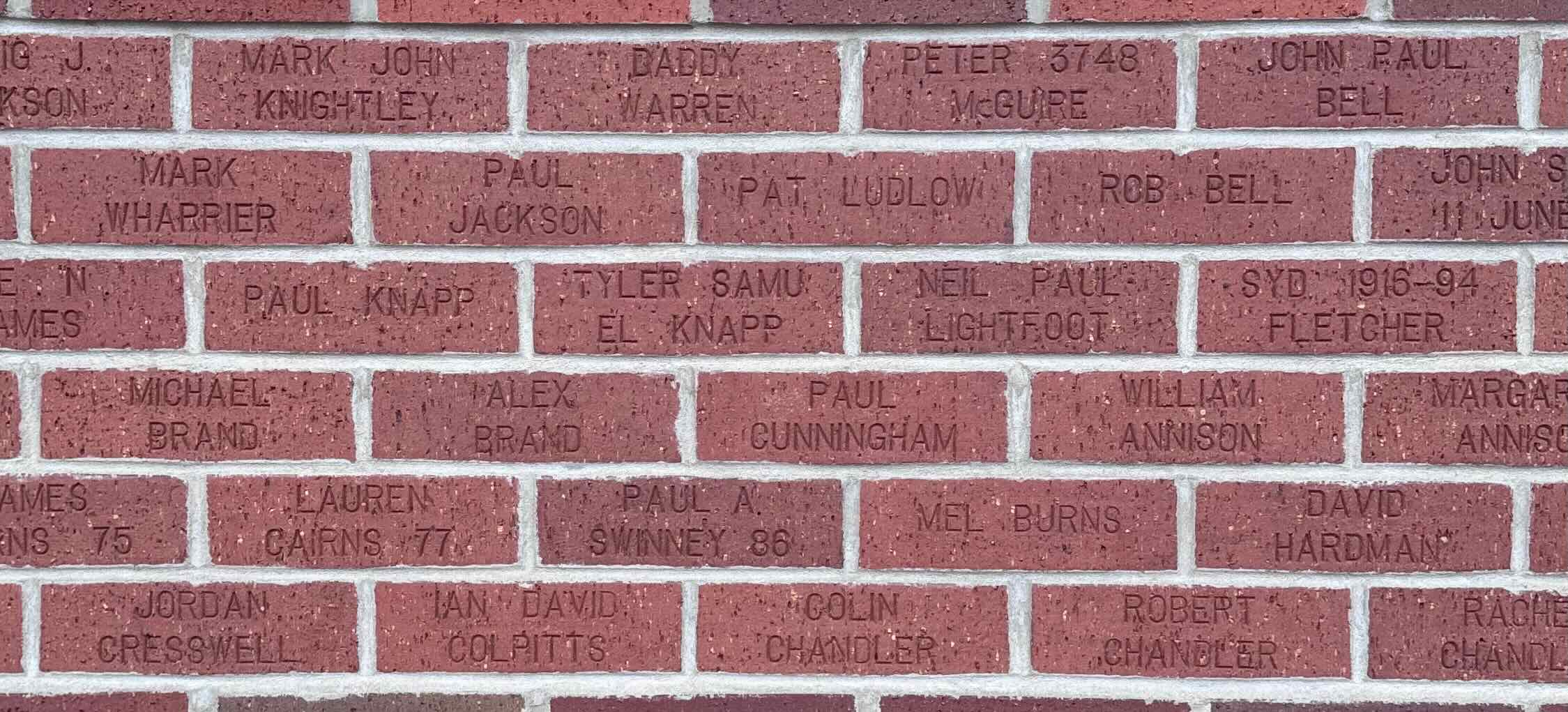 Image of brick for MARK JOHN KNIGHTLEY