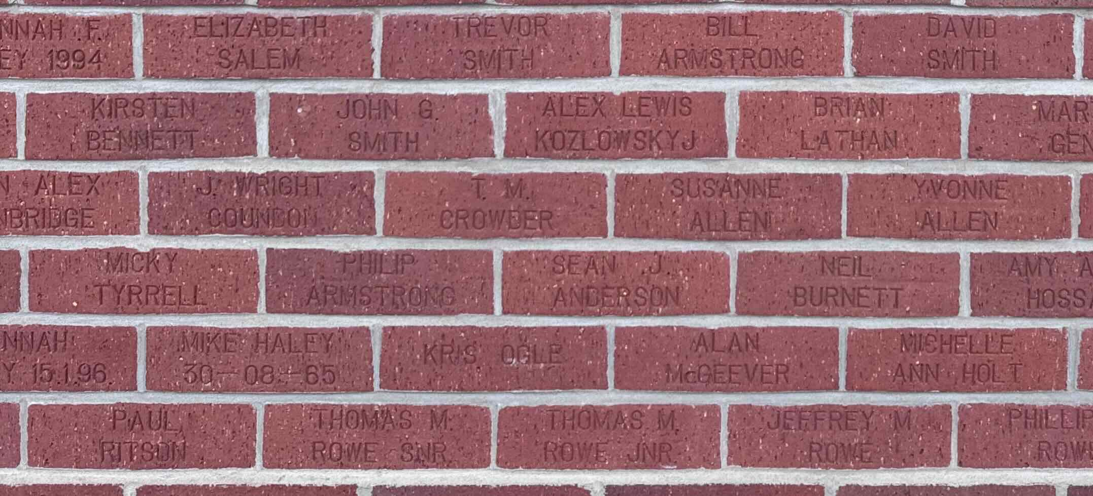 Image of brick for MIKE HALEY 30-08-65