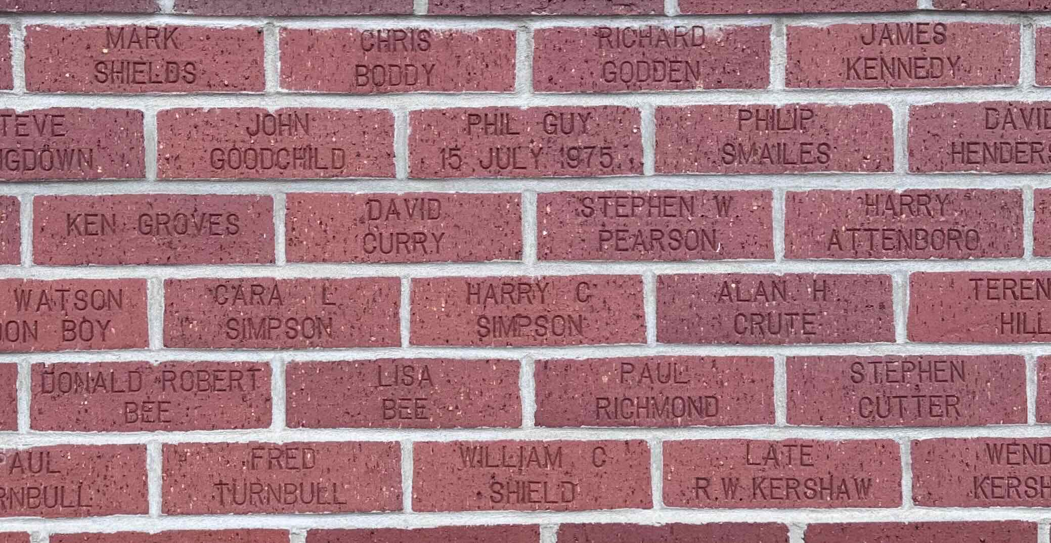 Image of brick for PHIL GUY 15 JULY 1975
