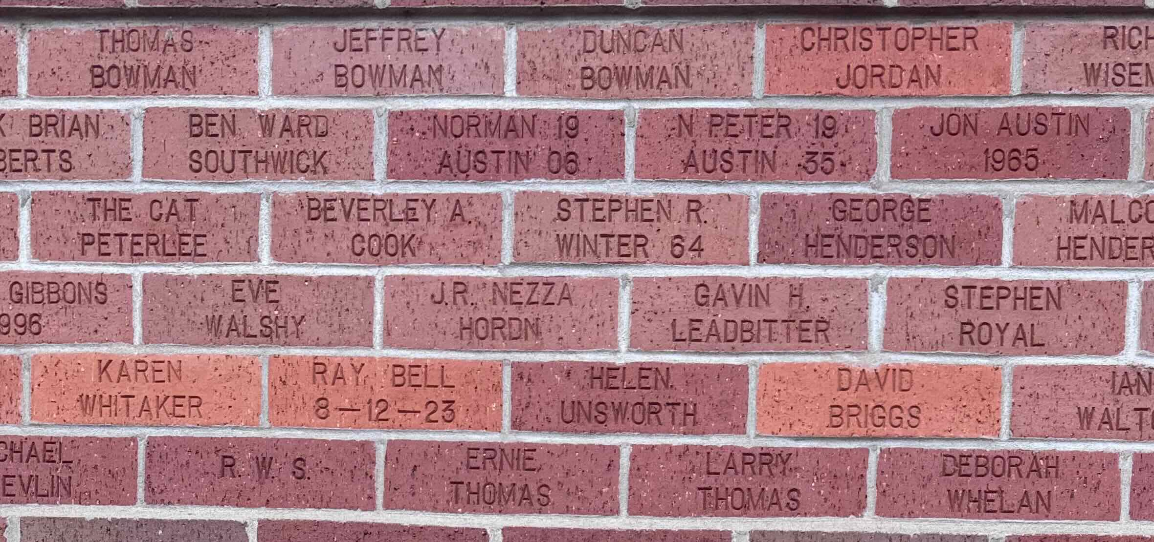 Image of brick for THOMAS BOWMAN