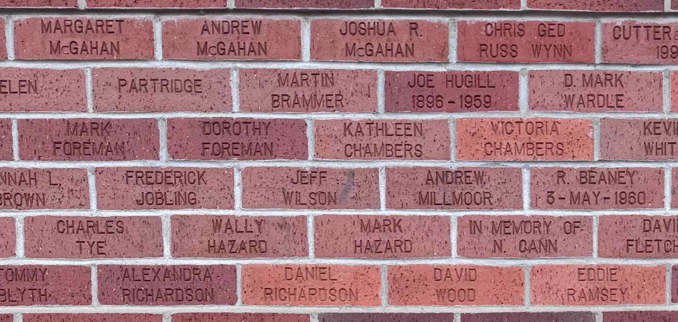 Image of brick for ANDREW McGAHAN