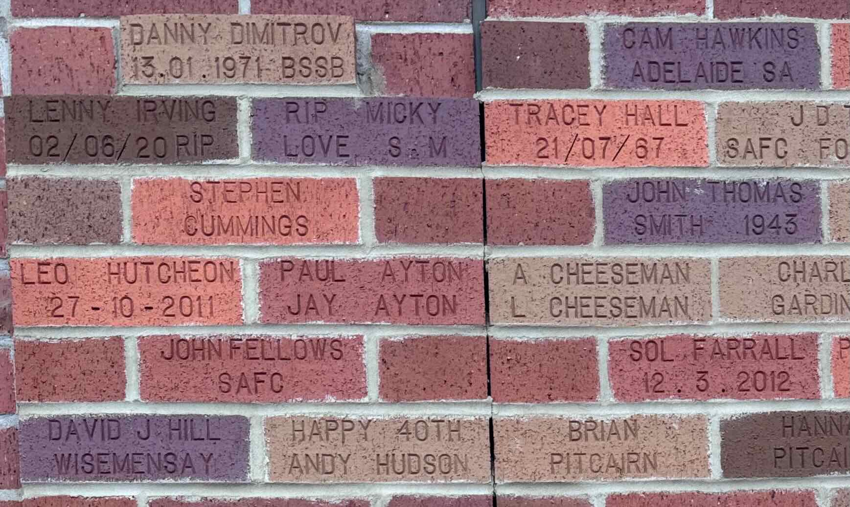 Image of brick for JOHN FELLOWS SAFC