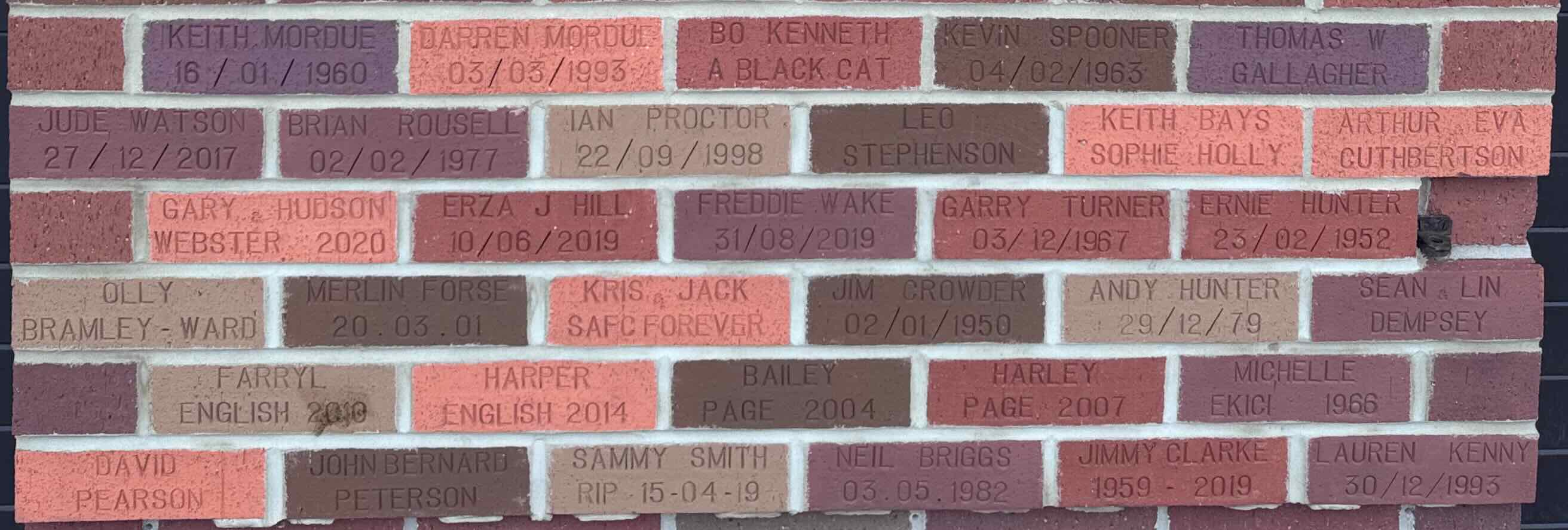 Image of brick for BRIAN ROUSELL 02/02/1977