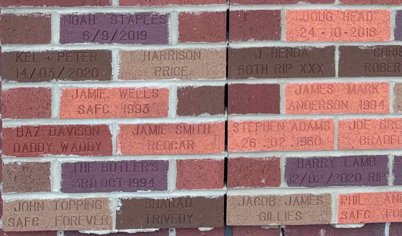 Image of brick for NOAH STAPLES 6/9/2019