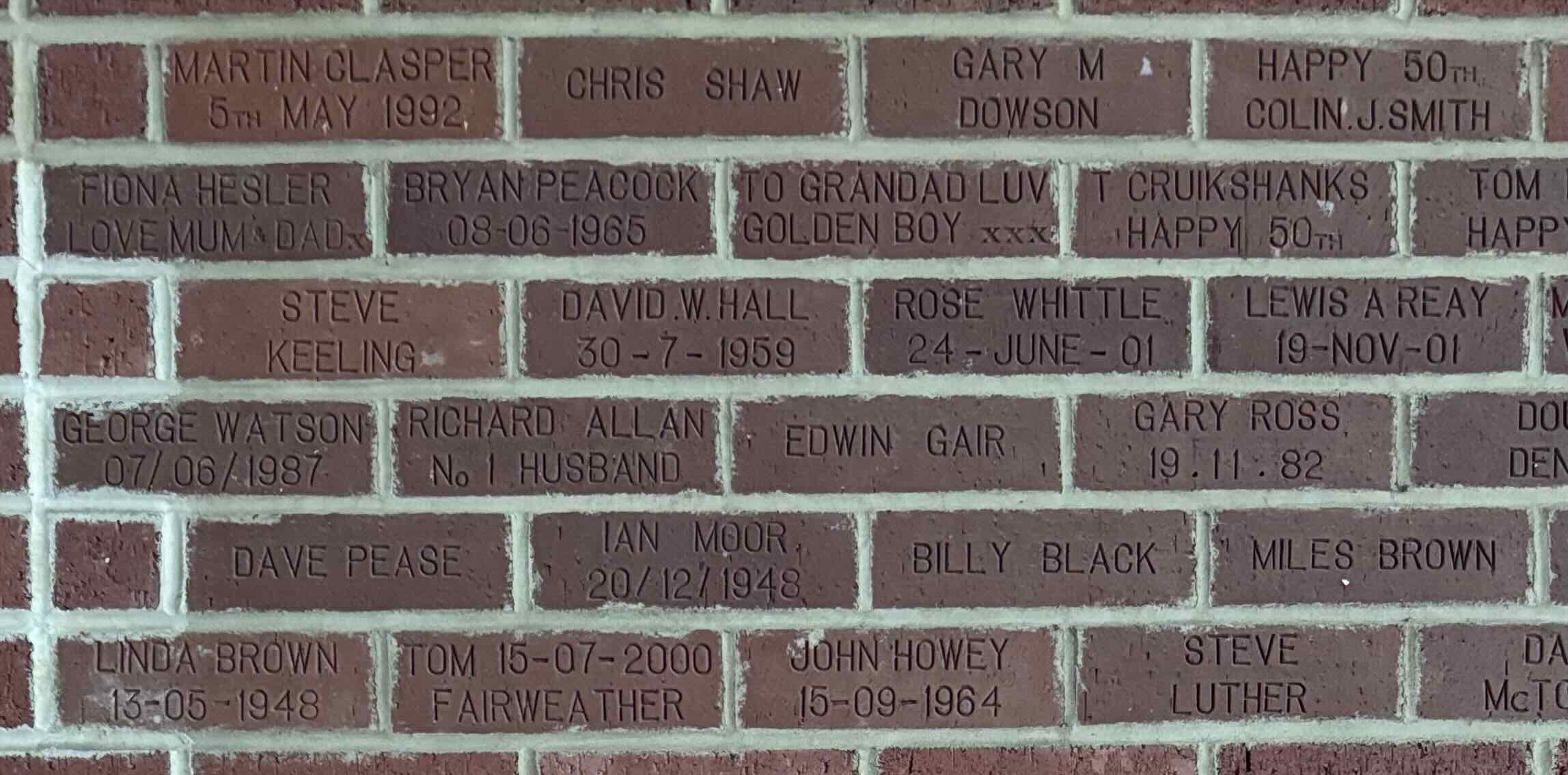 Image of brick for LINDA BROWN 13-05-1948
