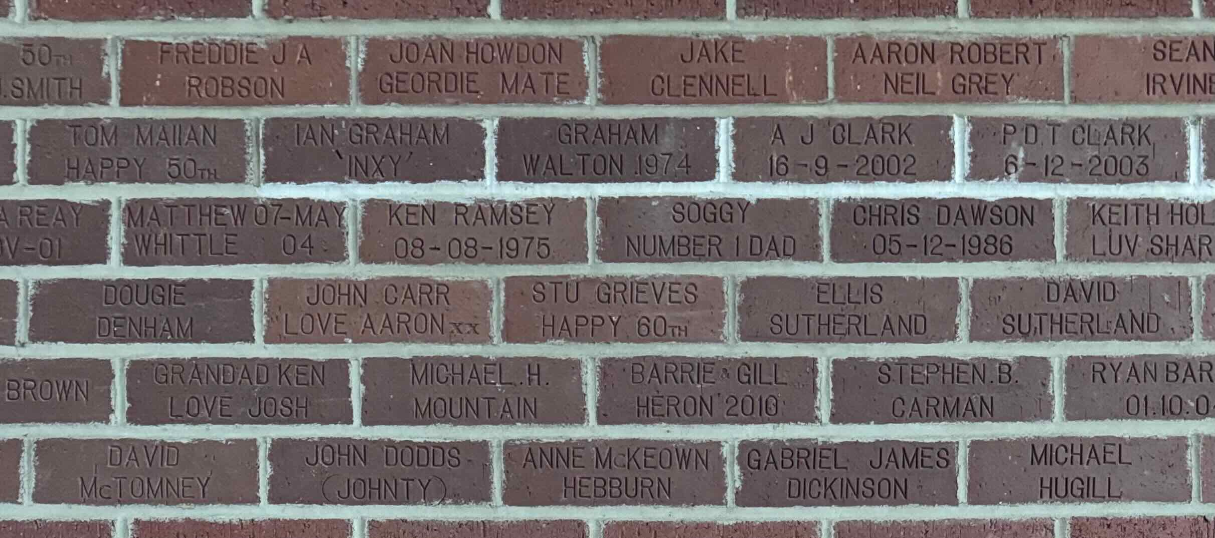 Image of brick for CHRIS DAWSON 05-12-1986
