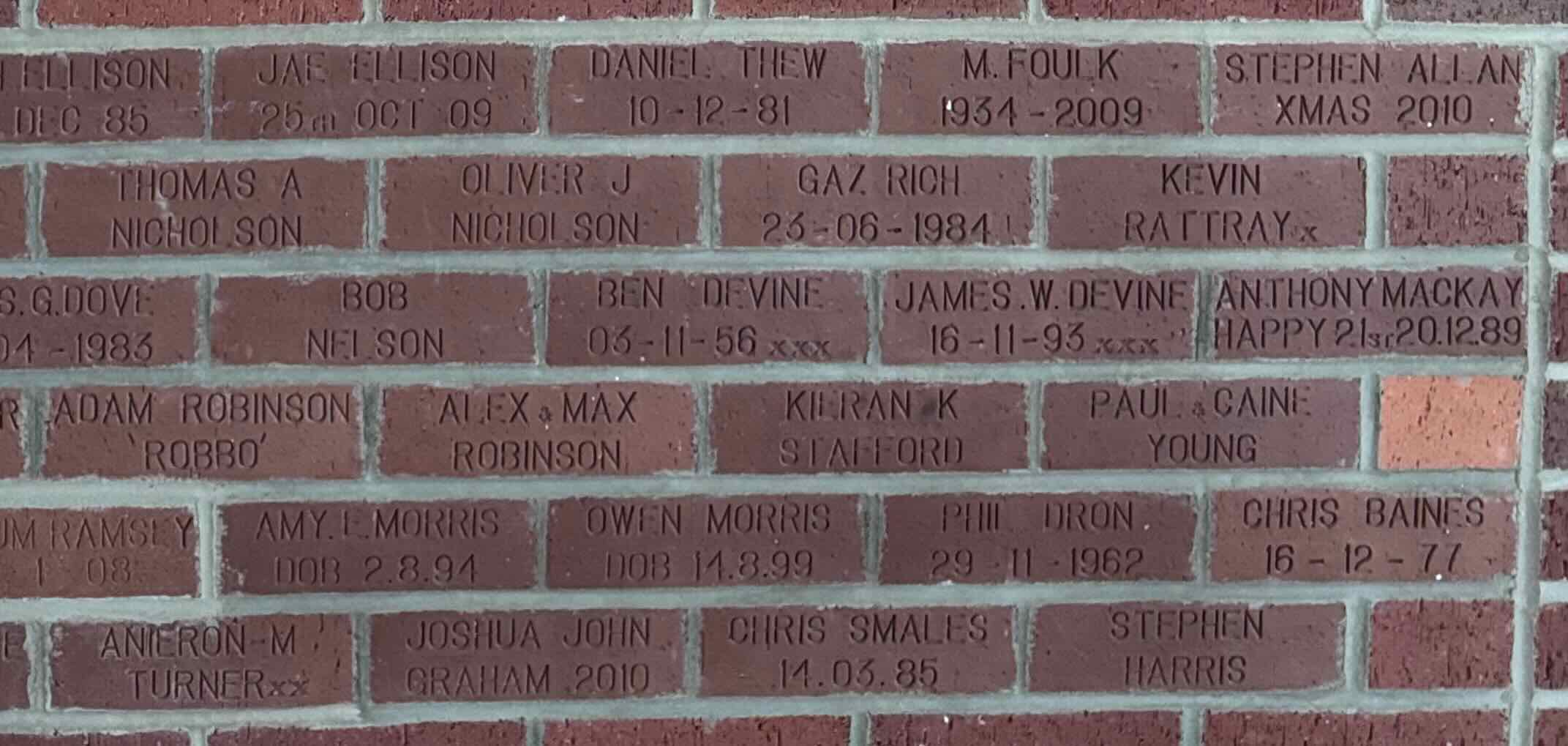 Image of brick for ADAM ROBINSON 'ROBBO'