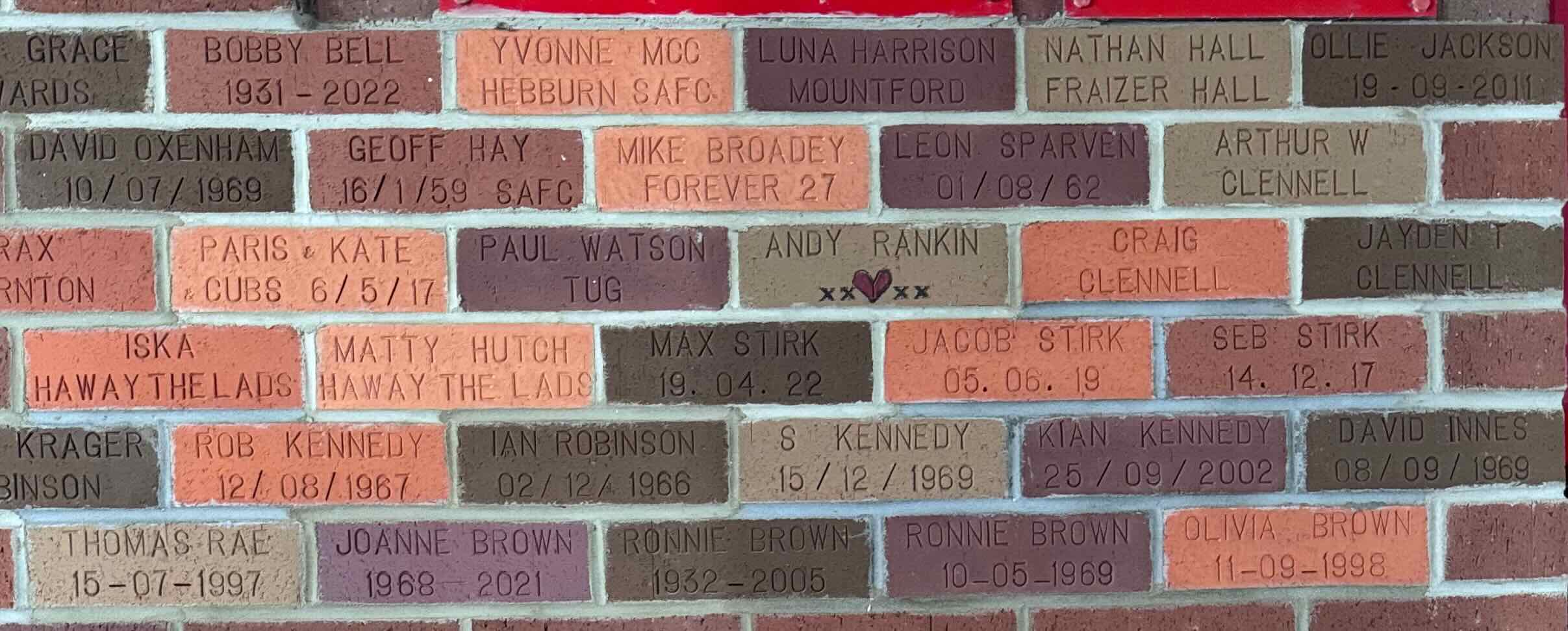 Image of brick for IAN ROBINSON 02/12/1966