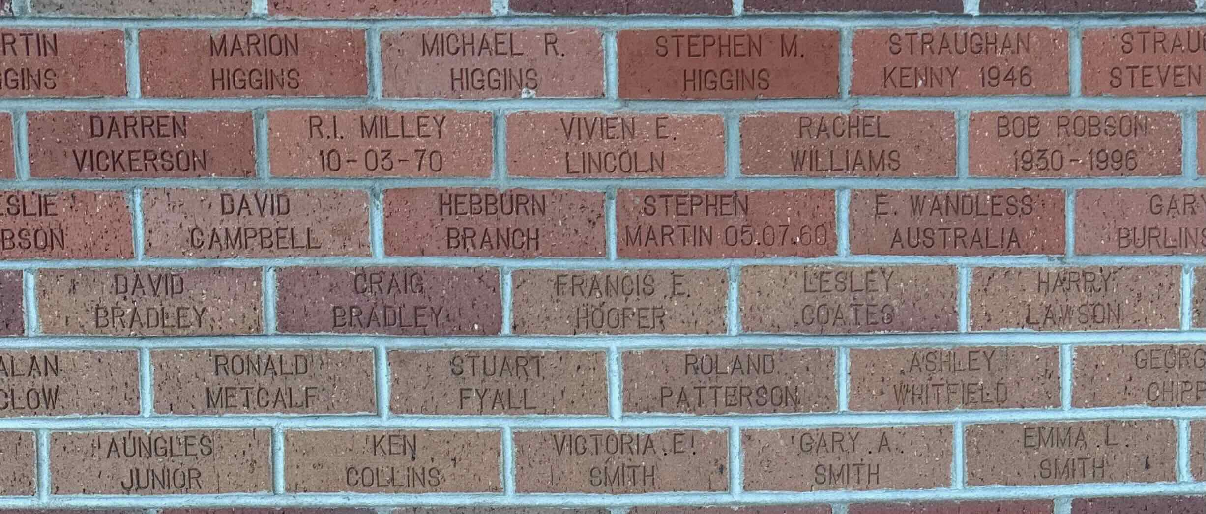 Image of brick for BOB ROBSON 1930-1996