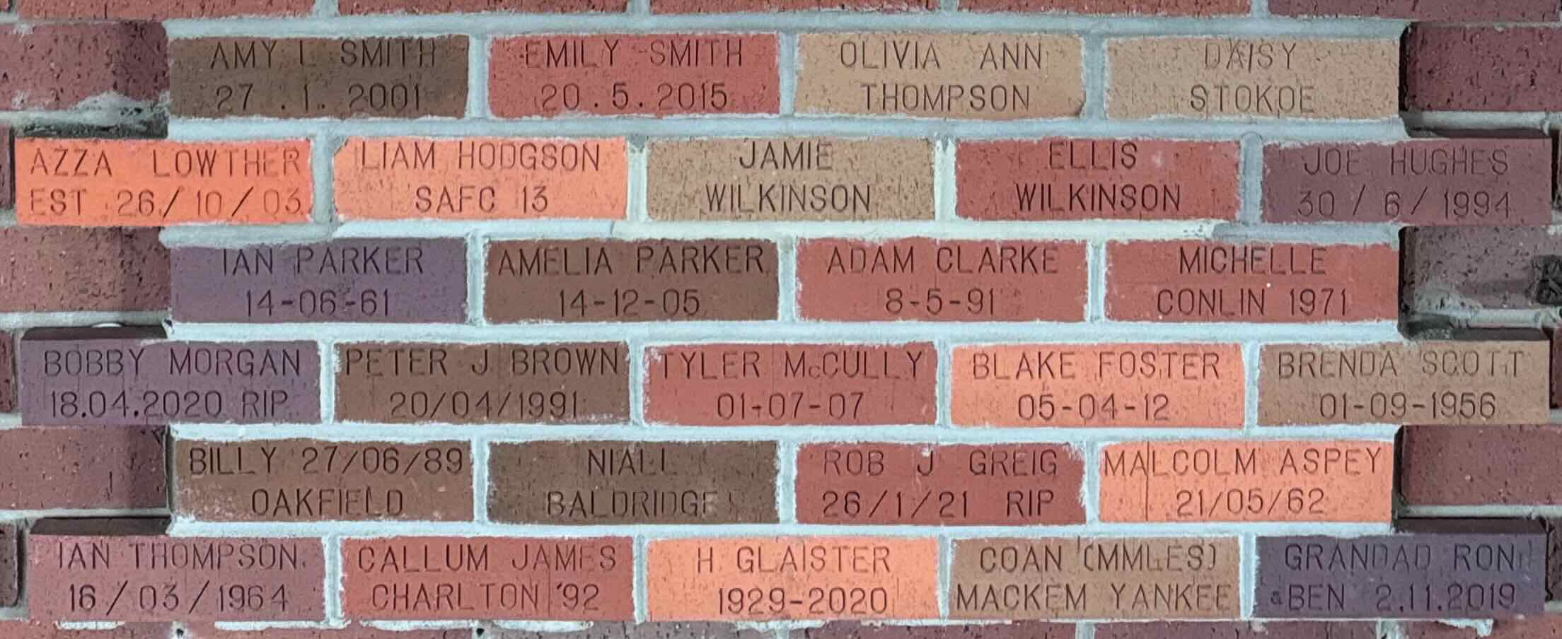 Image of brick for AMY L SMITH 27.1.2001