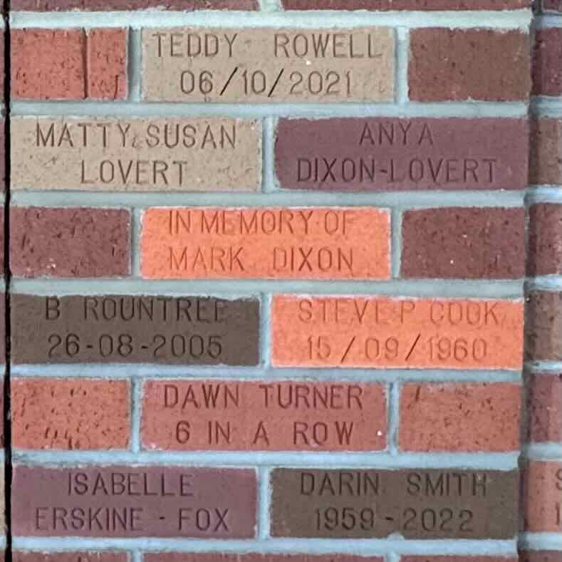 Image of brick for STEVE P COOK 15/09/1960