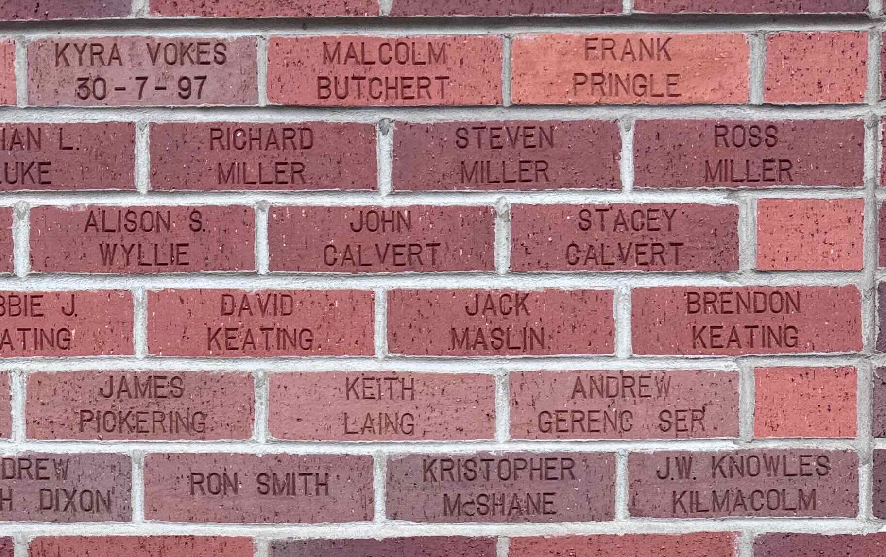 Image of brick for MALCOLM BUTCHERT