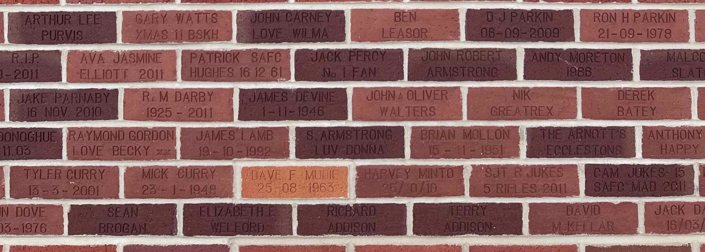 Image of brick for ARTHUR LEE PURVIS