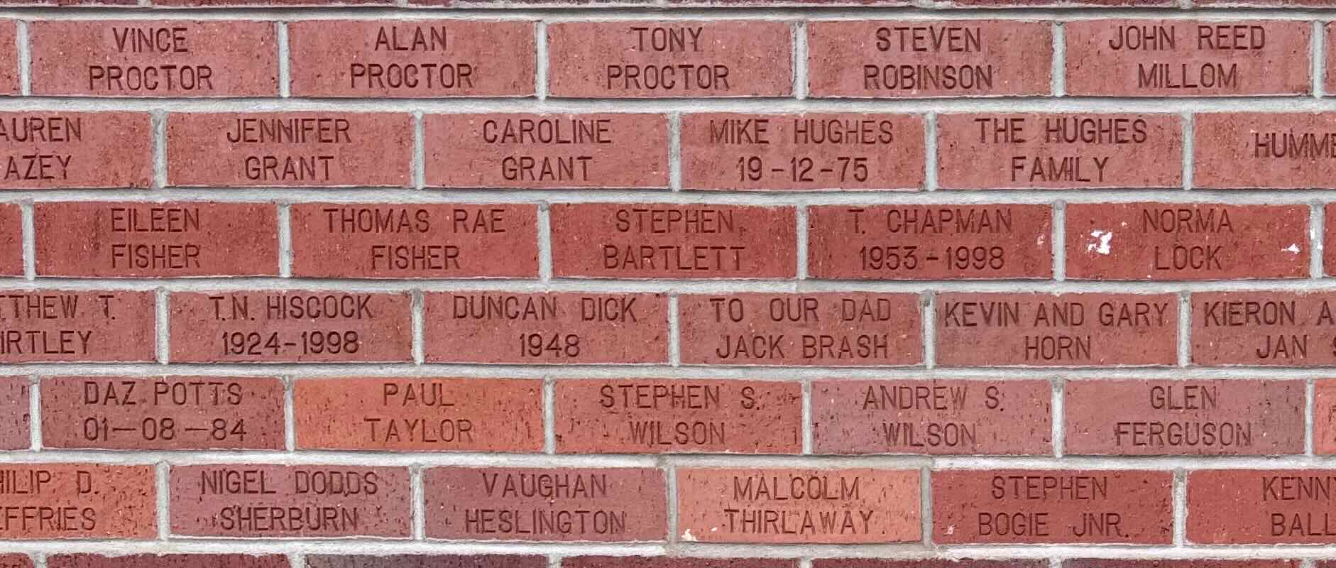 Image of brick for T. CHAPMAN 1953-1998