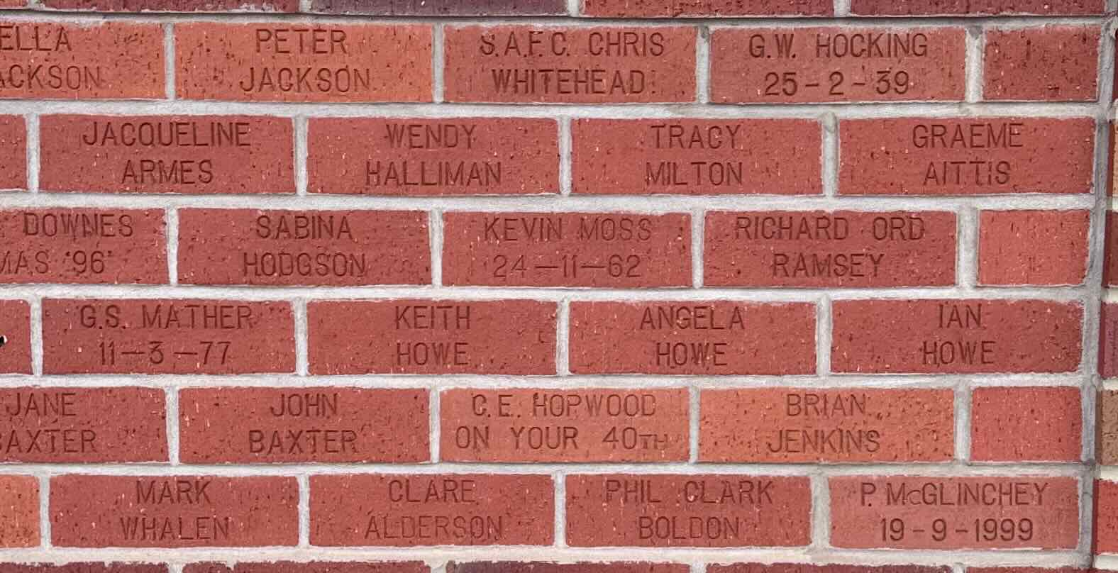 Image of brick for S.A.F.C. CHRIS WHITEHEAD