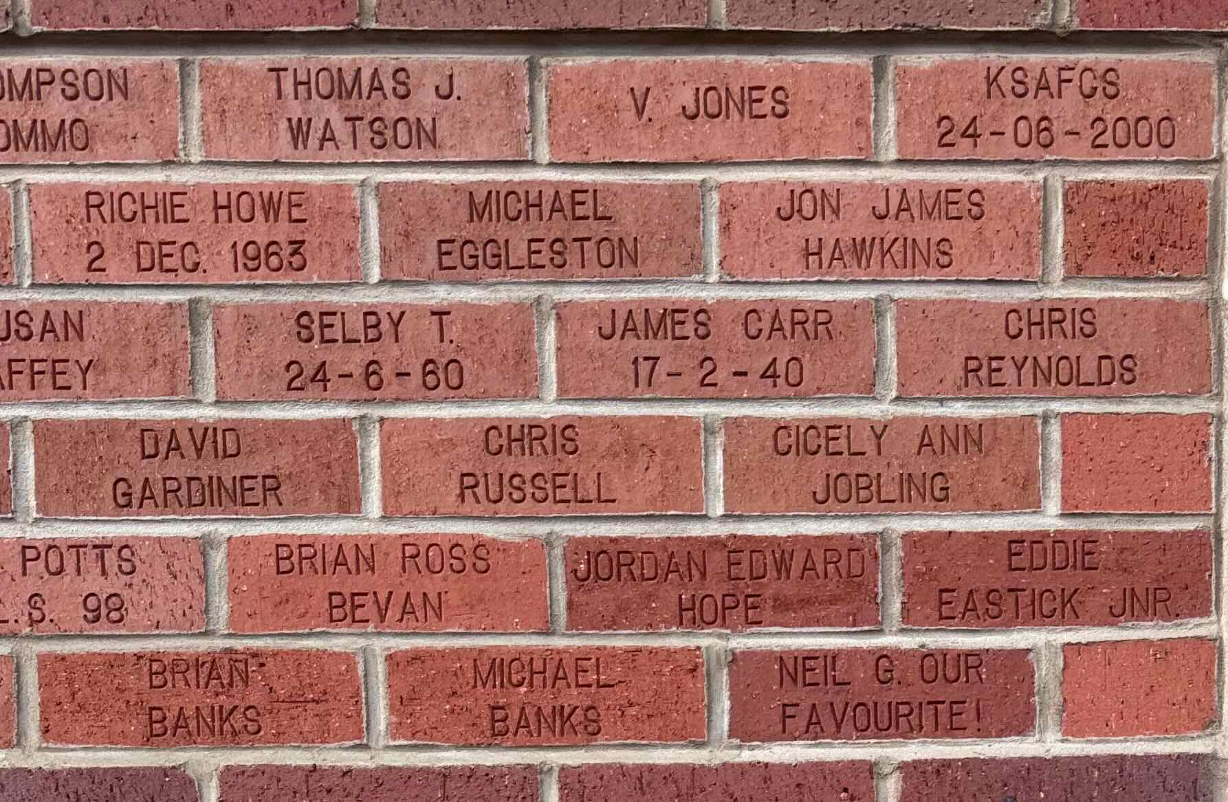 Image of brick for V. JONES