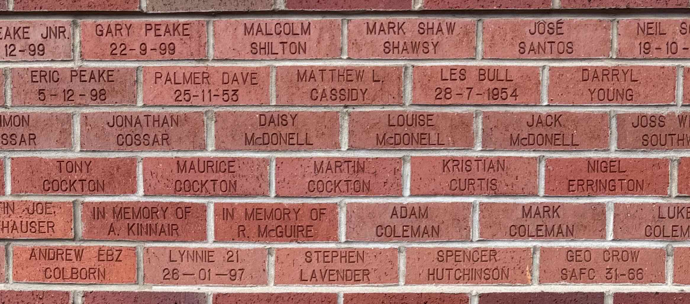 Image of brick for JONATHAN COSSAR