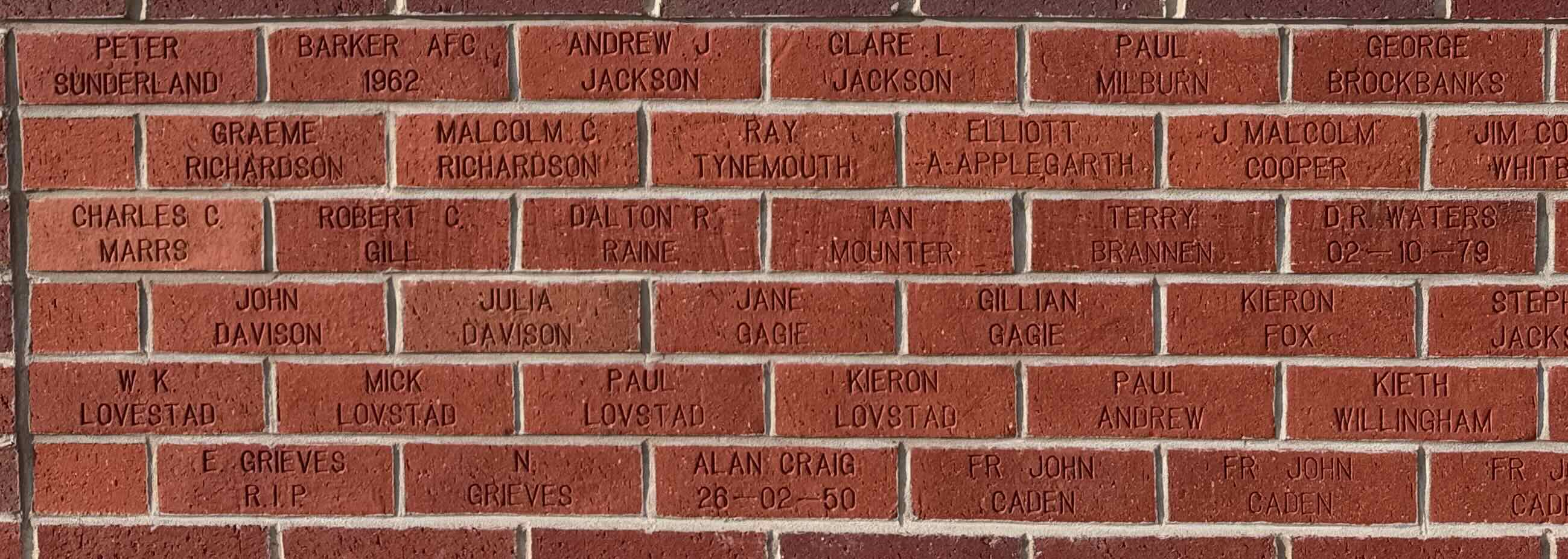Image of brick for GEORGE BROCKBANKS