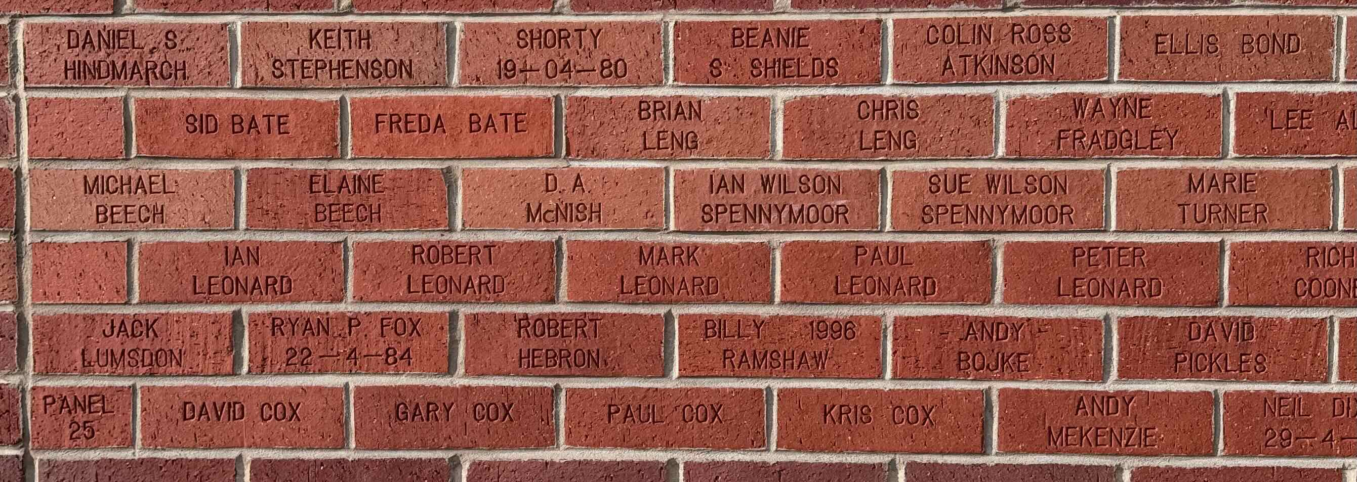 Image of brick for FREDA BATE