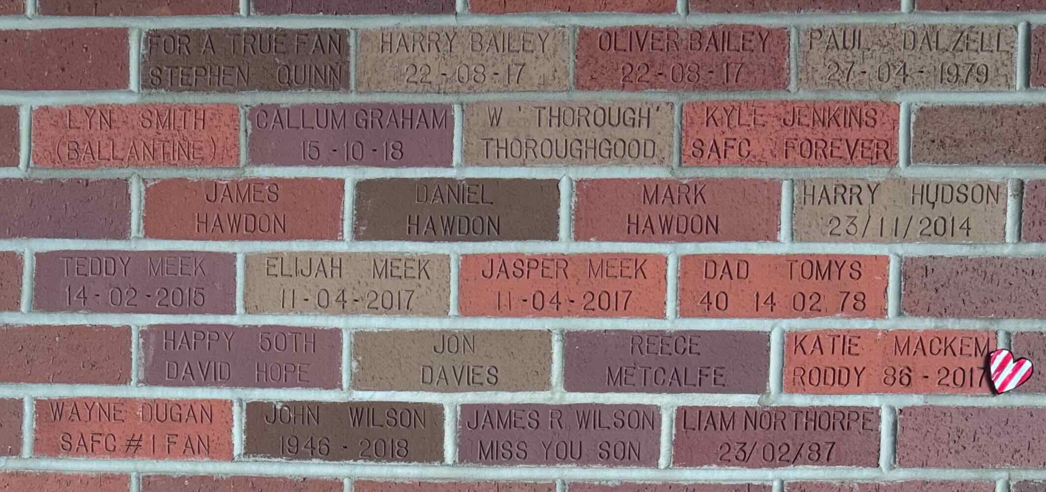 Image of brick for HAPPY 50TH DAVID HOPE