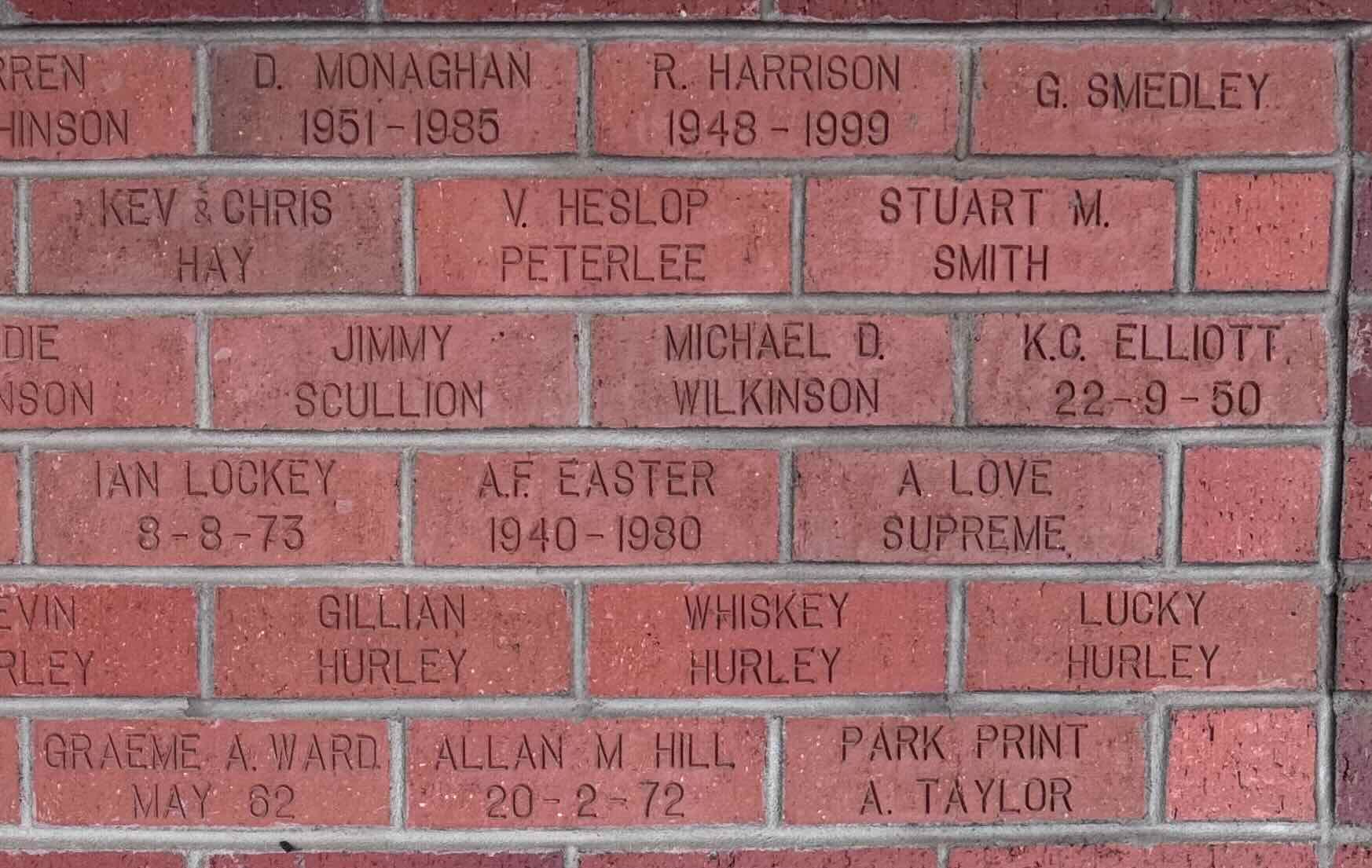 Image of brick for GRAEME A. WARD MAY 62