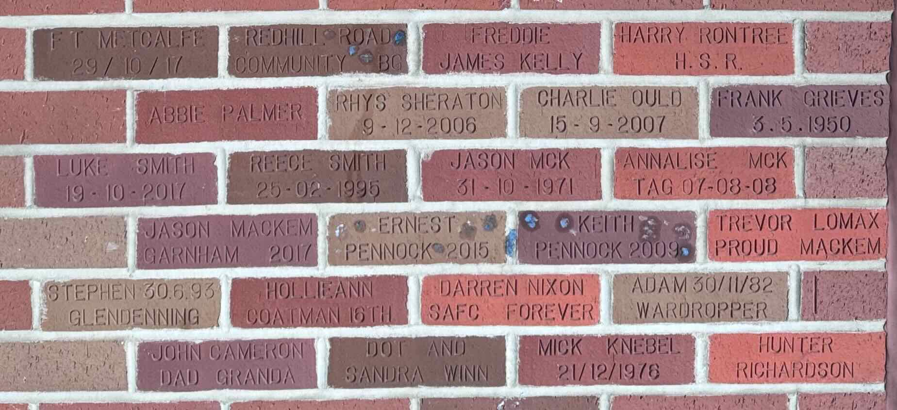 Image of brick for MICK KNEBEL 21/12/1976
