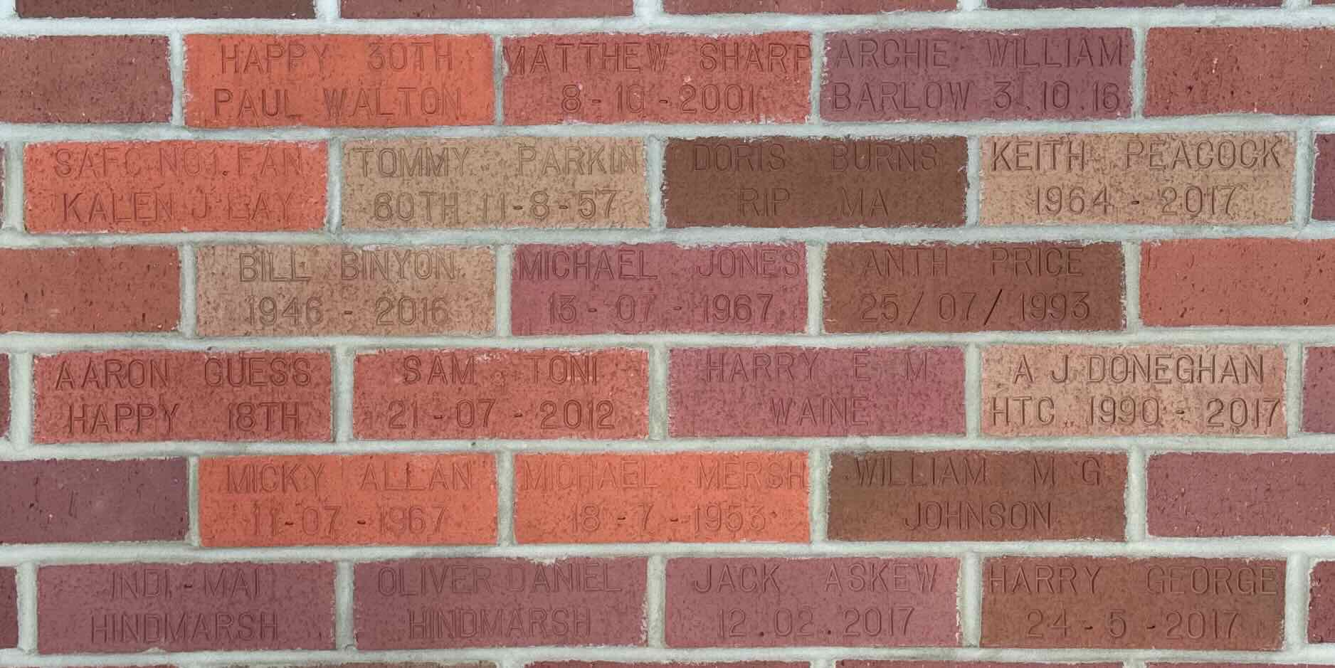 Image of brick for ARCHIE WILLIAM BARLOW 3.10.18